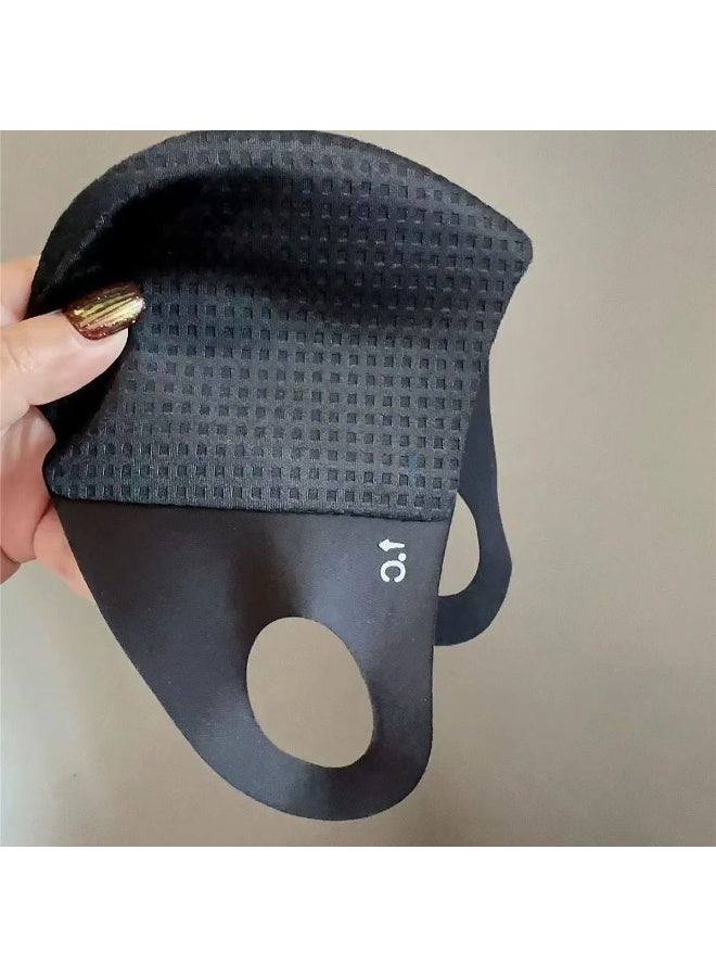 (عبوة 3 قطع) أقنعة وجه صيفية من حرير الثلج البارد: خطوط حماية للعين، حماية من الأشعة فوق البنفسجية، قابلة للتنفس ومستخدمة مرة ثانية، واقية شمس مناسبة للجري، التنزه، ركوب الدراجة النارية، الدراجات، التمارين وغيرها من الأنشطة. متوفرة باللون الأسود والرمل الرمادي الفاتح والرمادي الداكن. - Image 3